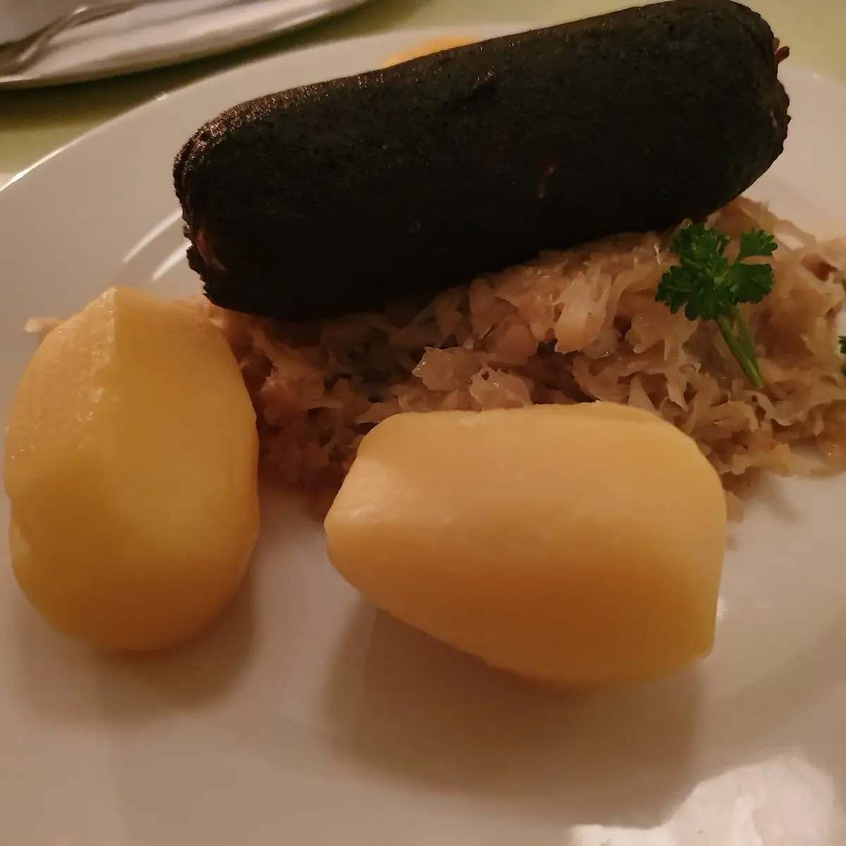 Roast Black Pudding, Glacis Beisl