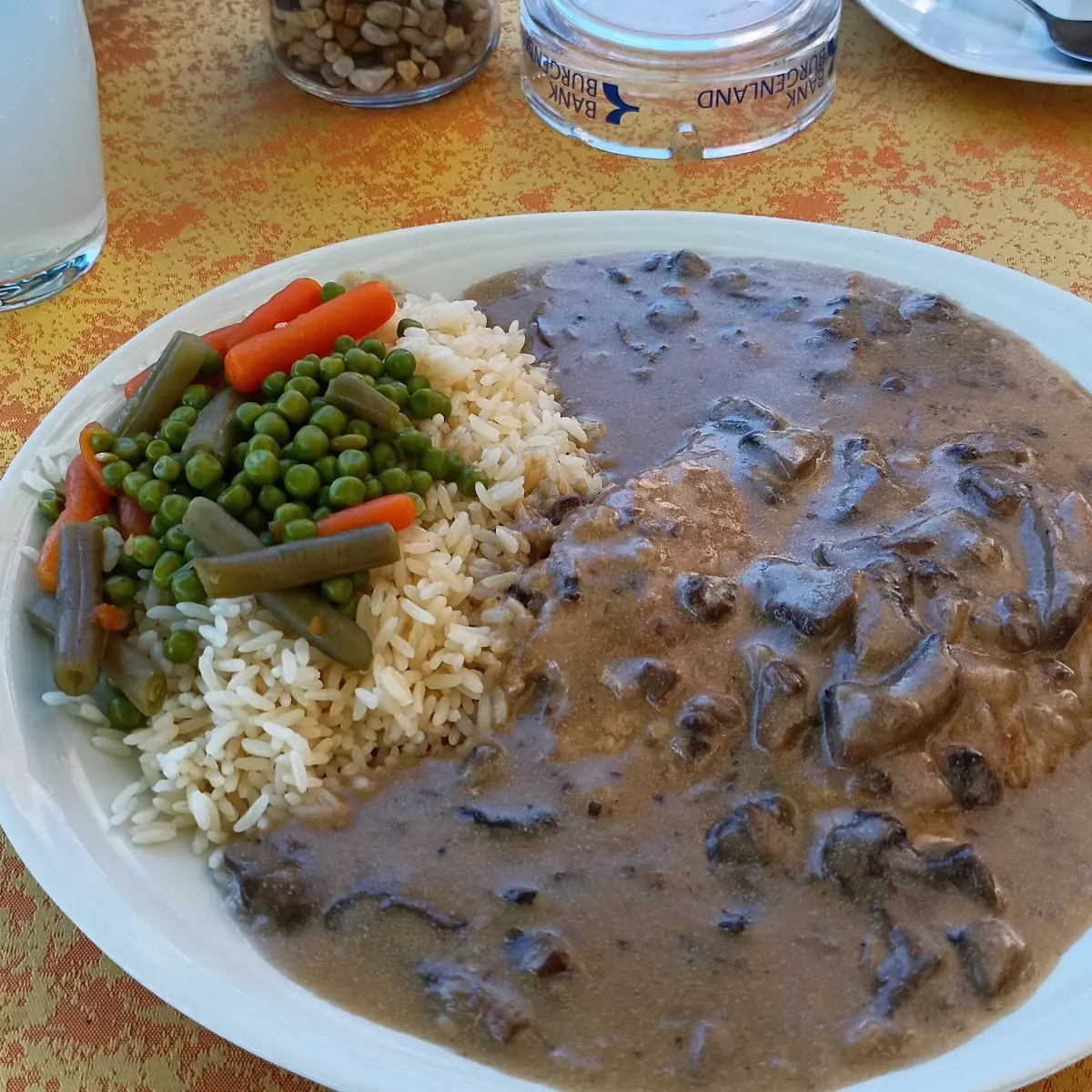 Champignonschnitzel Mit Reis