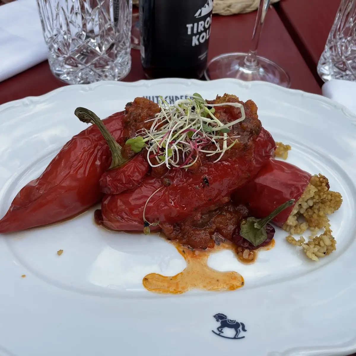 Mit Bulgur Gefüllte Paprika