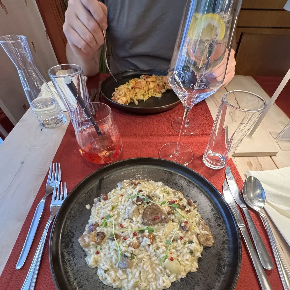 Pilzrisotto Mit Rosa Pfeffer