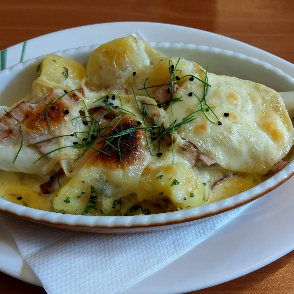 Spargel Überbacken