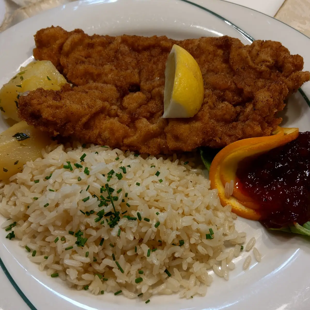 Wiener Schnitzel Mit Reis