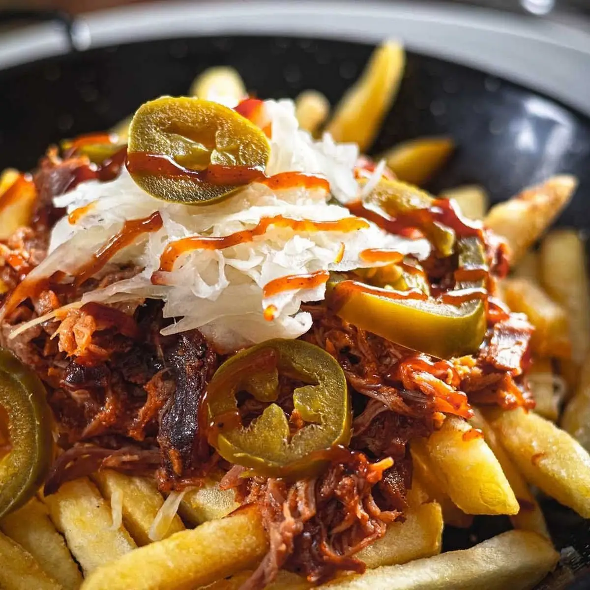 Poutine Mit Pulled Pork