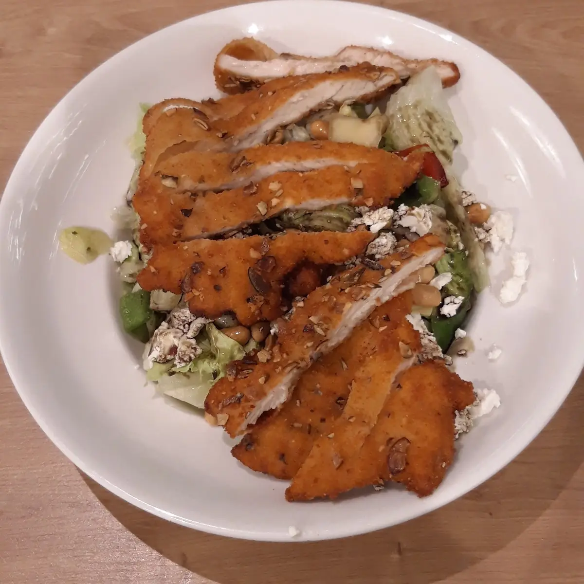 Salat Mit Hänchenstreifen