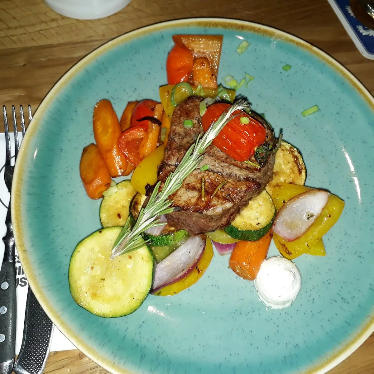Steak Mit Grillgemüse