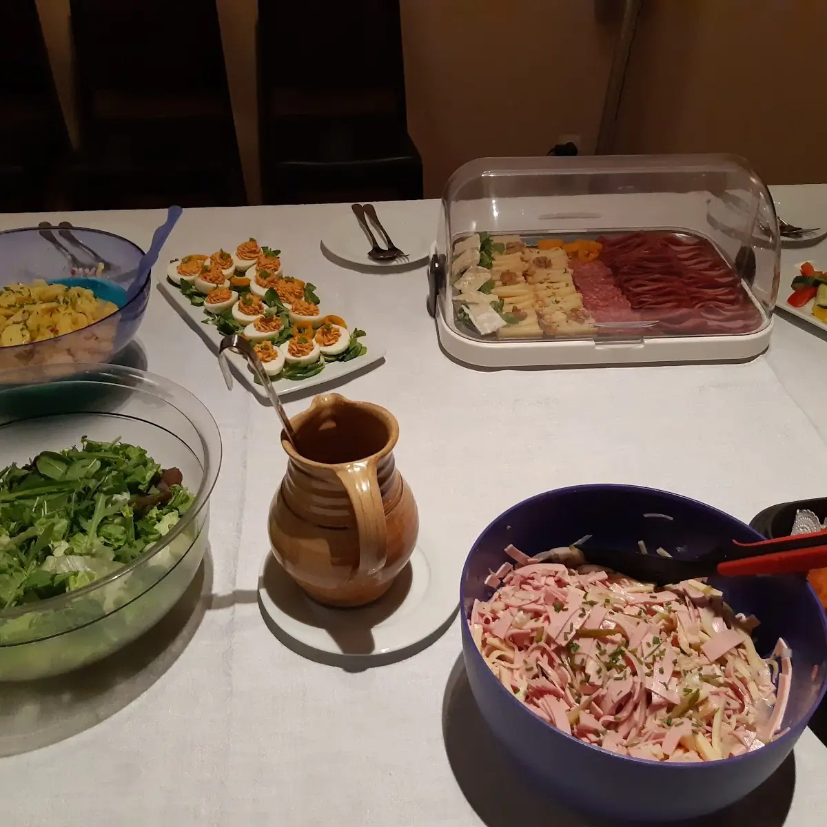 Wurstsala Gefüllte Eier