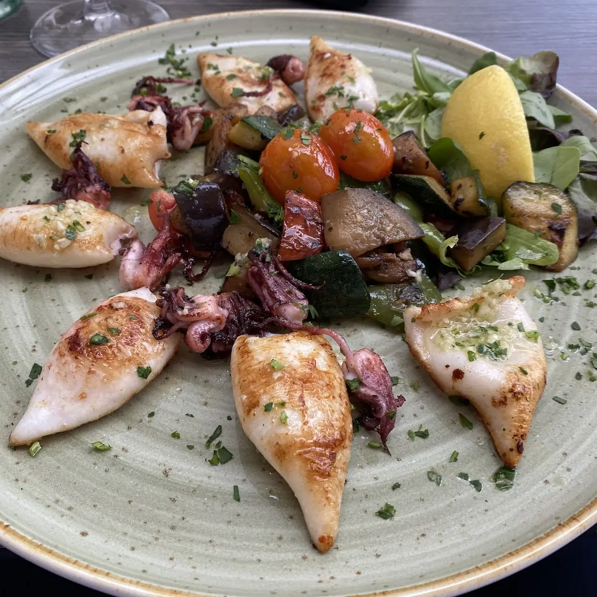 Gegrillte Calamari