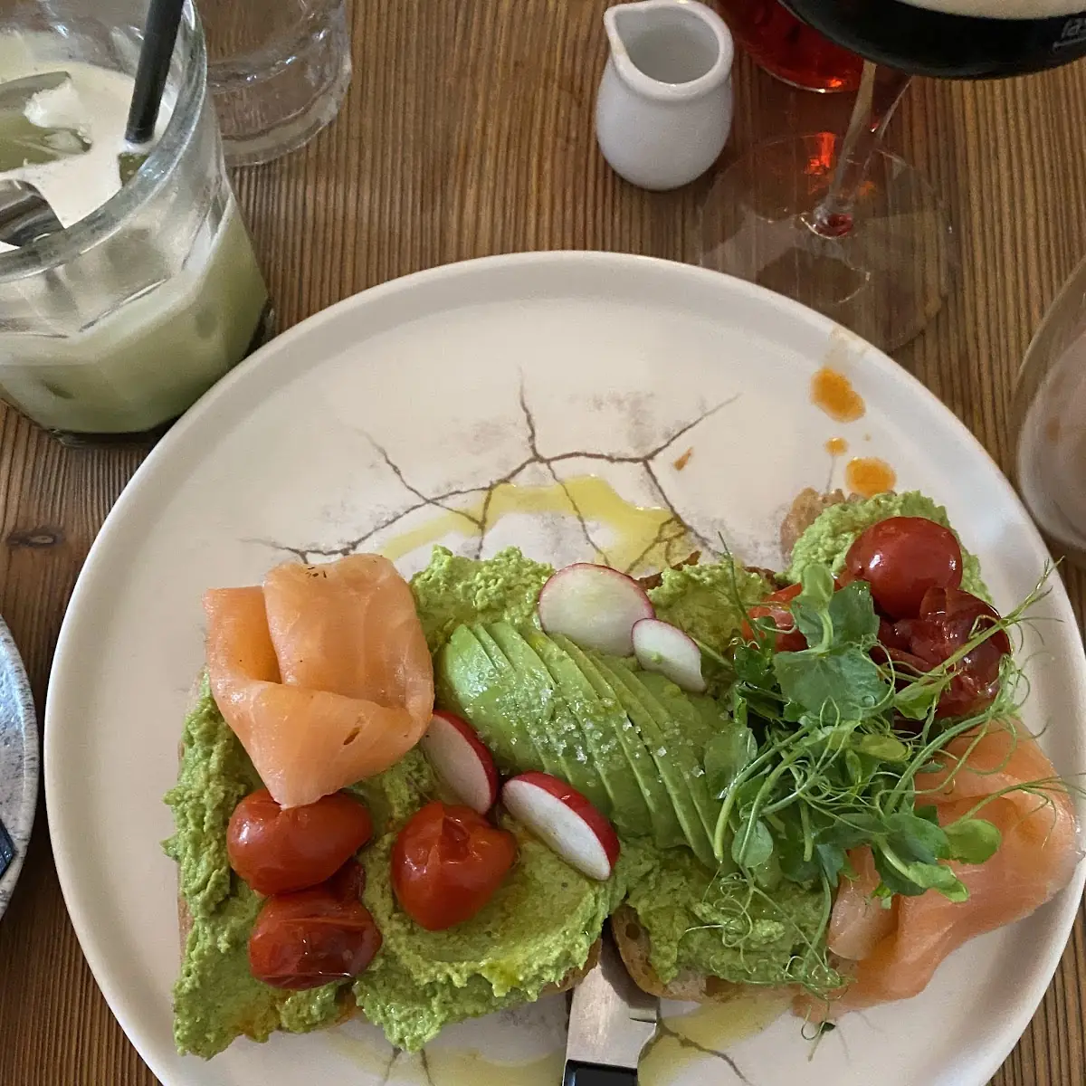 Mit Lachs
