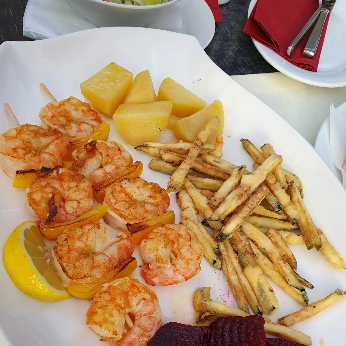 Gegrillte Shrimps