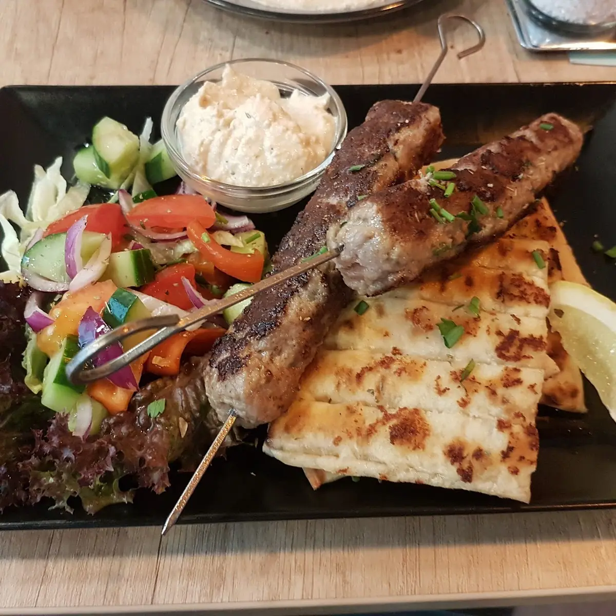 Griechischer Spieß Teller