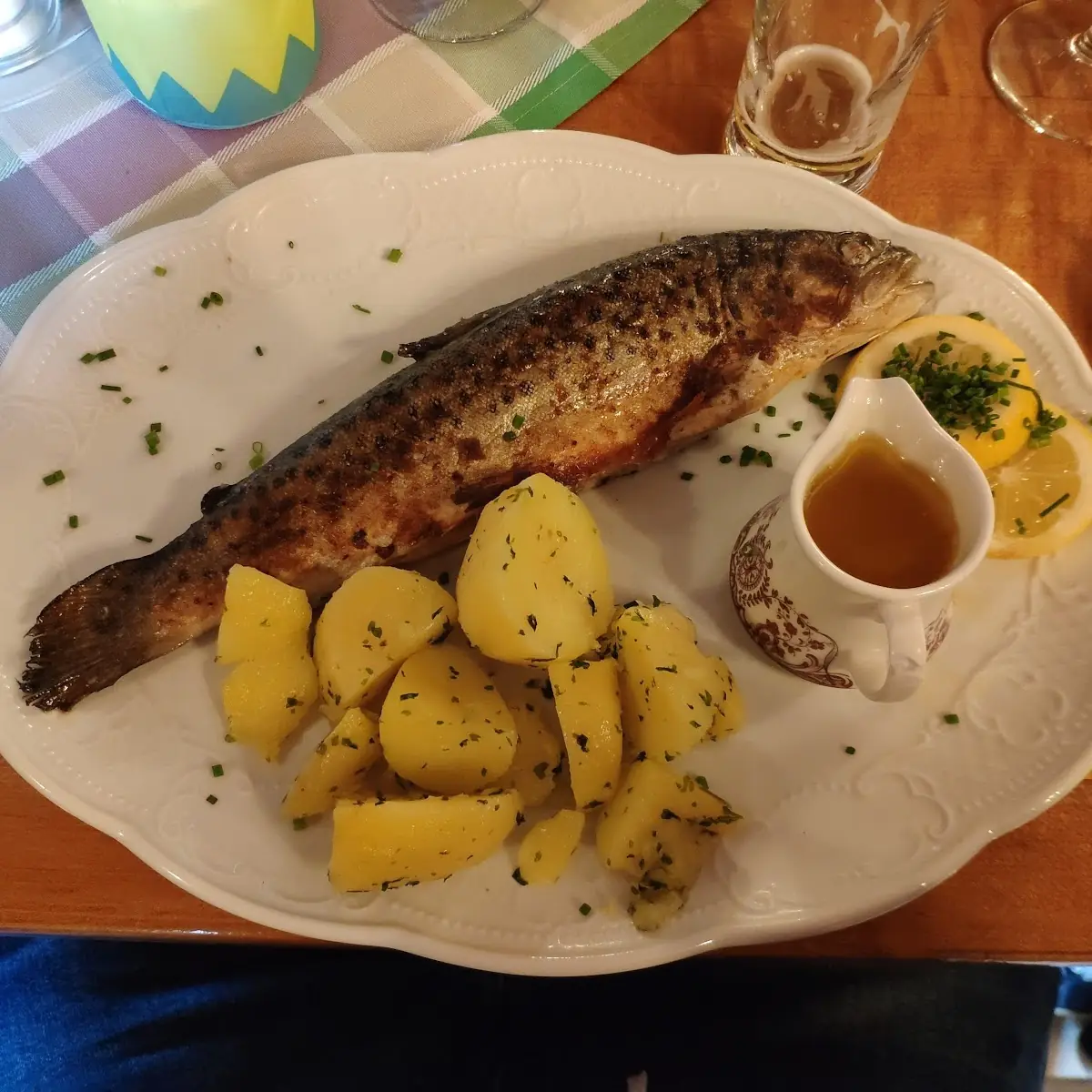Forelle Mit Petersilkartoffeln