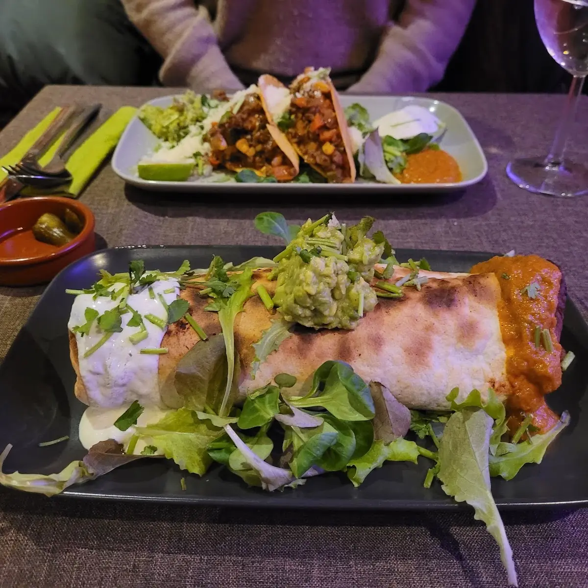 Enchiladas Con Pollo Y Burrito Con Pollo