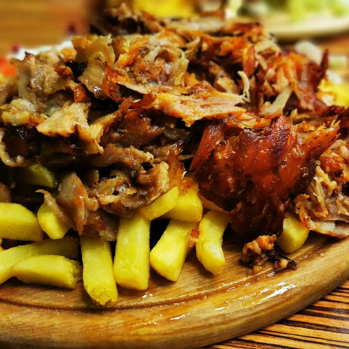Kebap Teller Mit Pommes