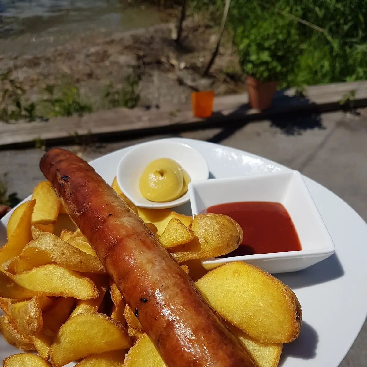 Bratwurst Mit Kartoffel