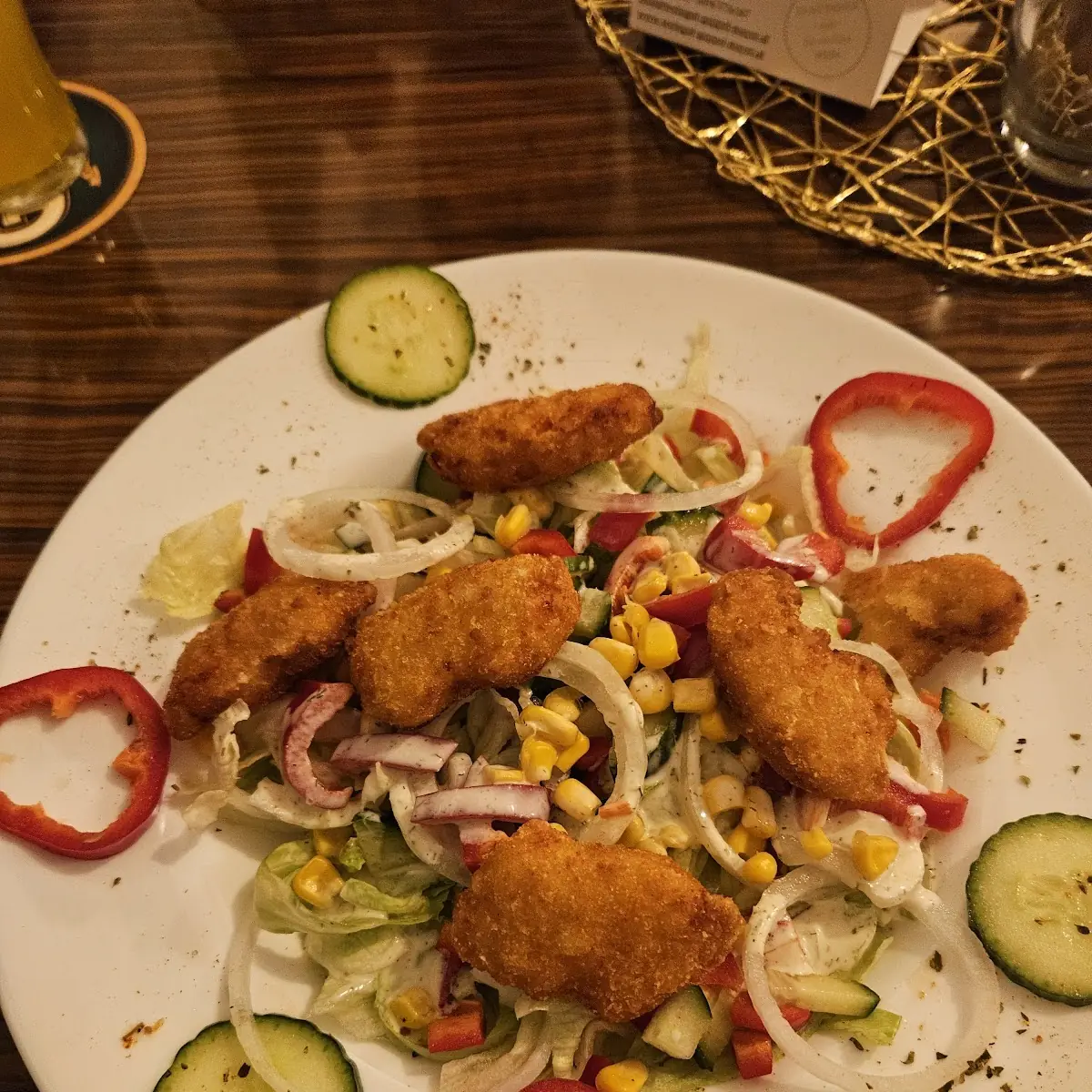 Chicken Nuggets Salat