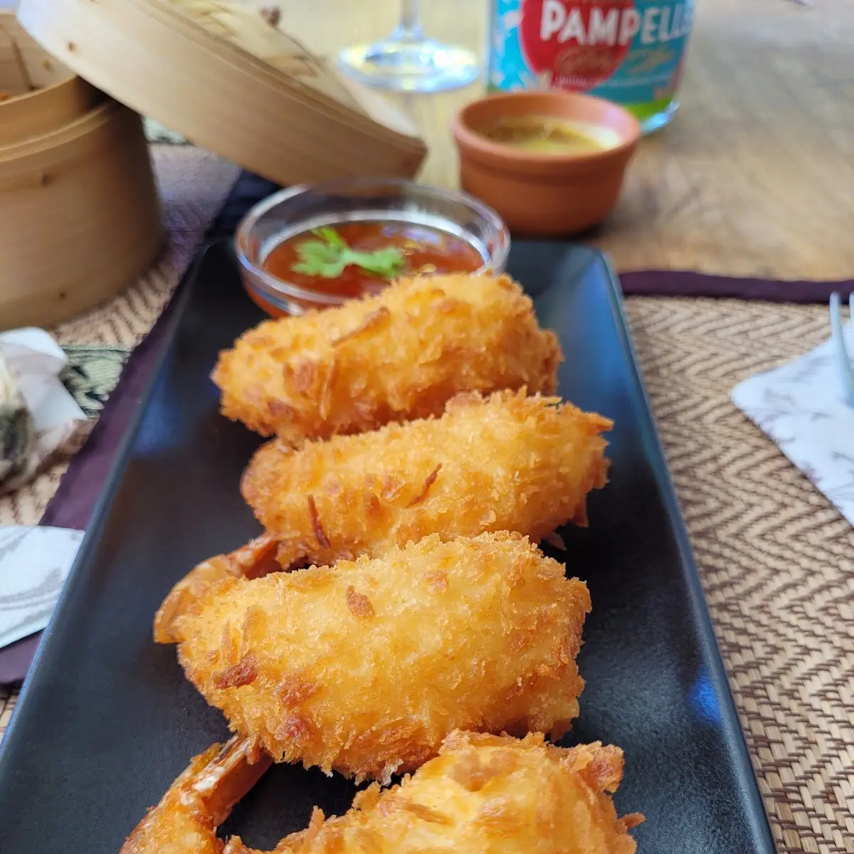 Gebackene Shrimps