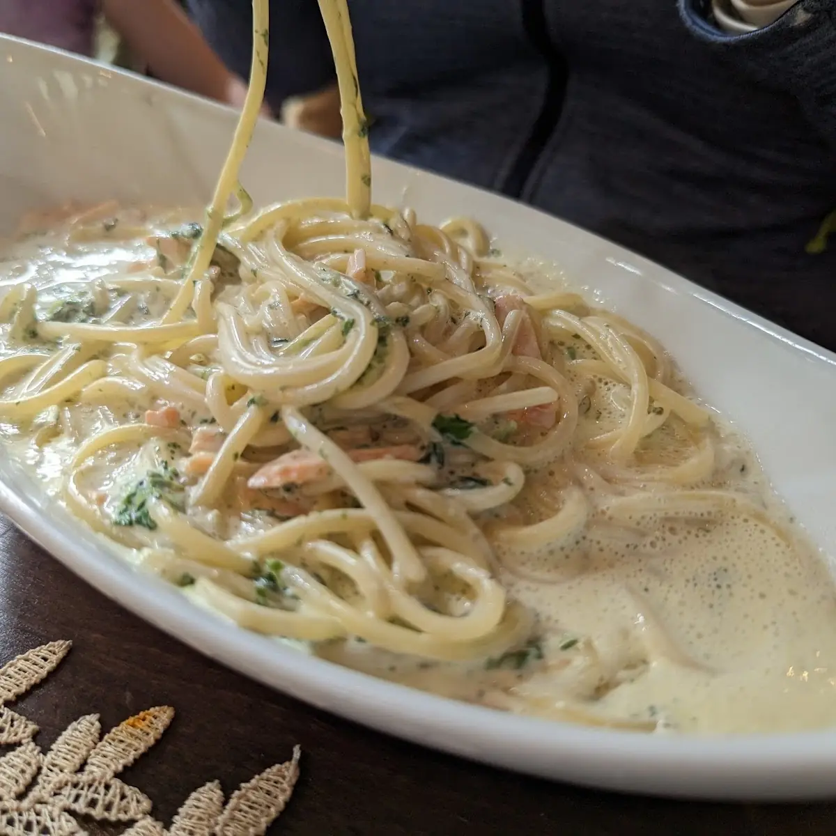 Lachs Spaghetti