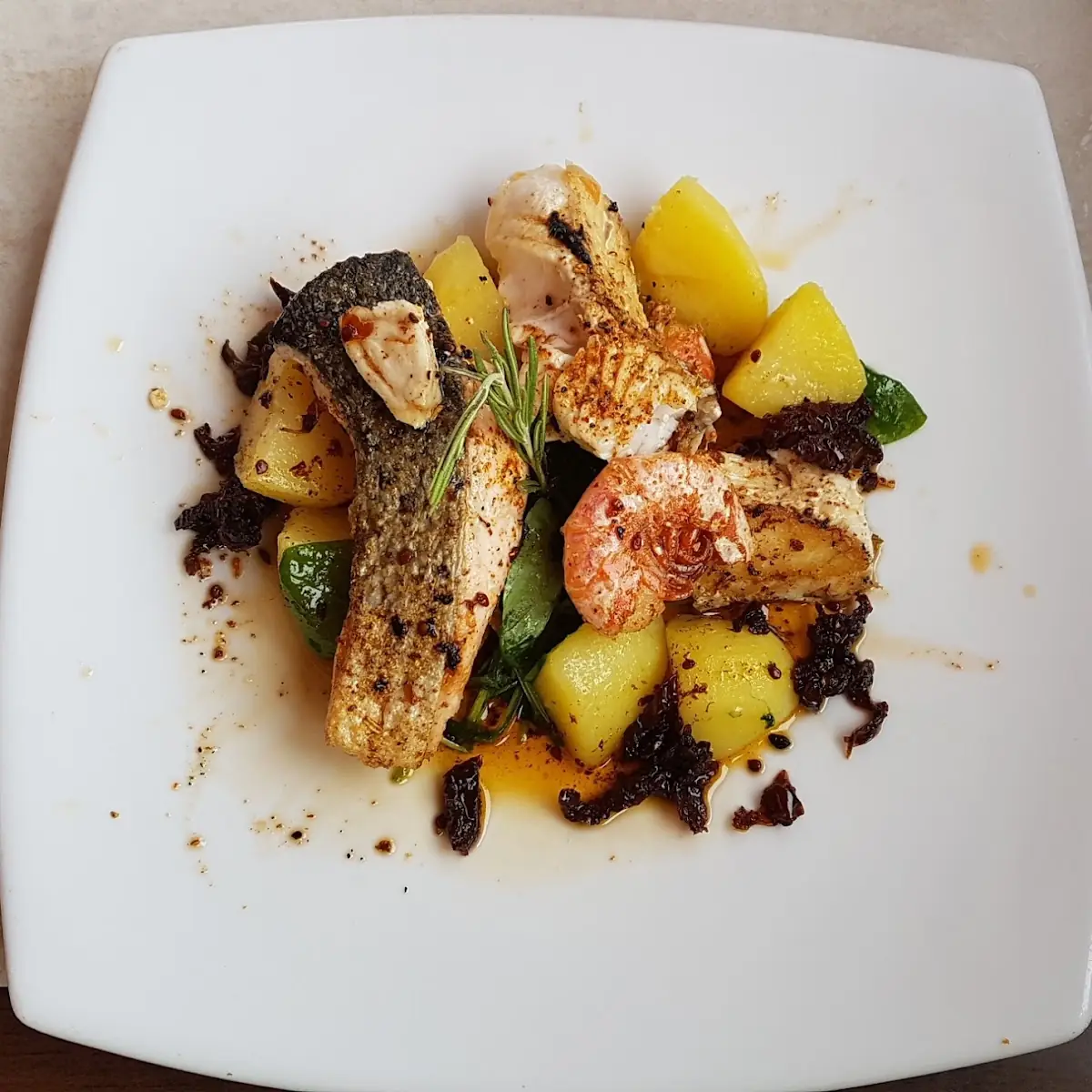 Zander Und Lachsfilet