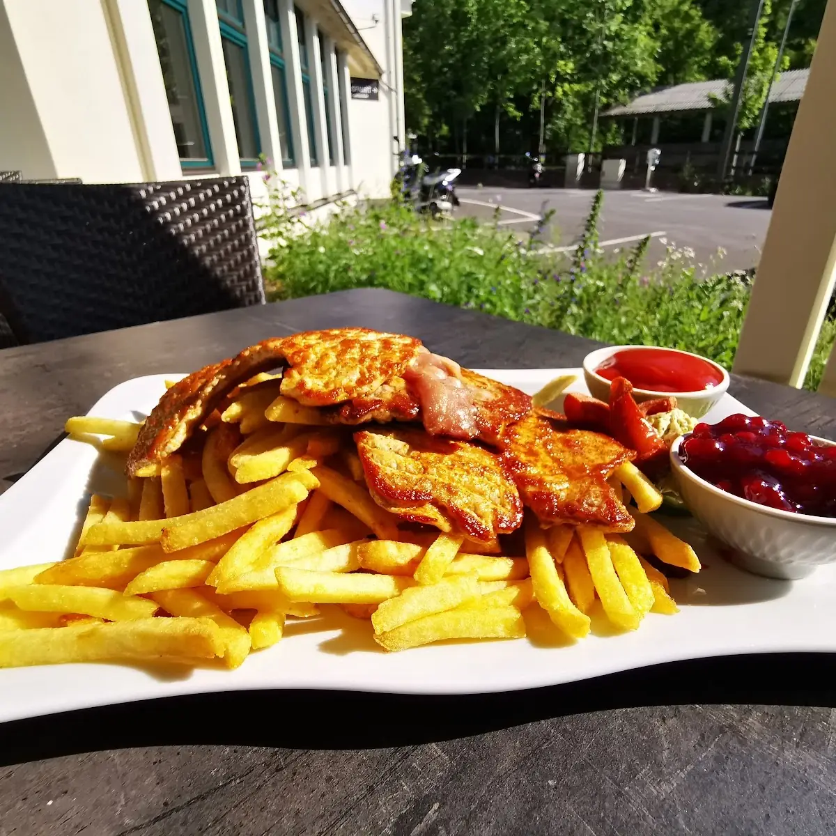 Grillteller XL Mit Pommes Frites