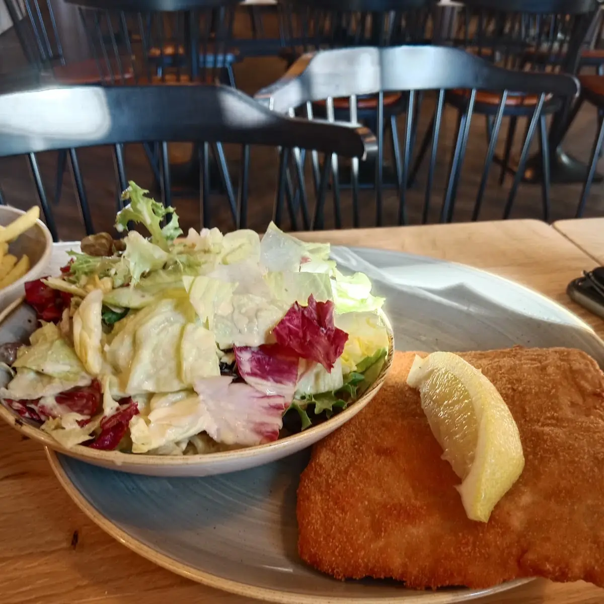 Schnitzel Mit Salat