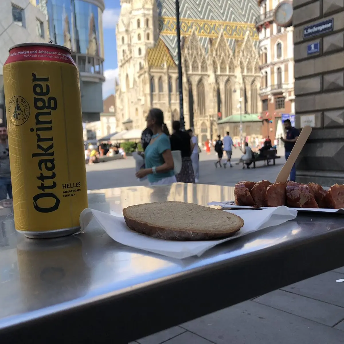 Ottakringer And Sausage