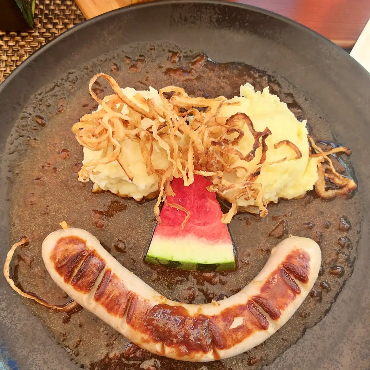 Kalbsbratwurst Mit Püree
