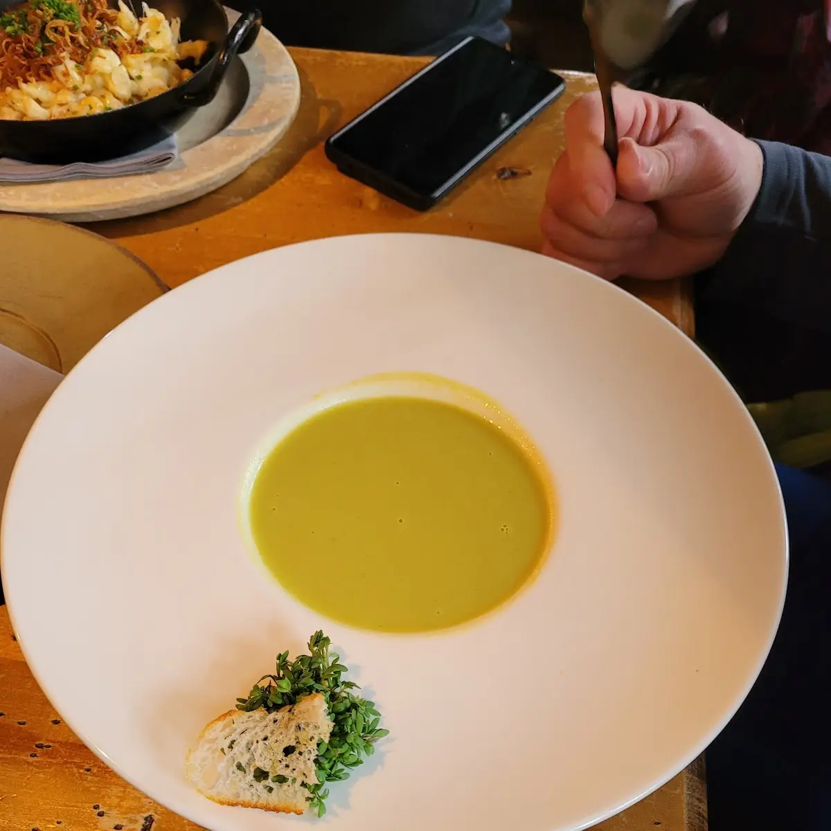 Erbsen Knoblauch Suppe