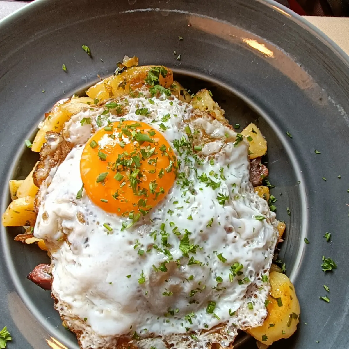 Tiroler Gröstl Mit Spiegelei, Restaurant Dorfstüberl Lähn | Bichlbach