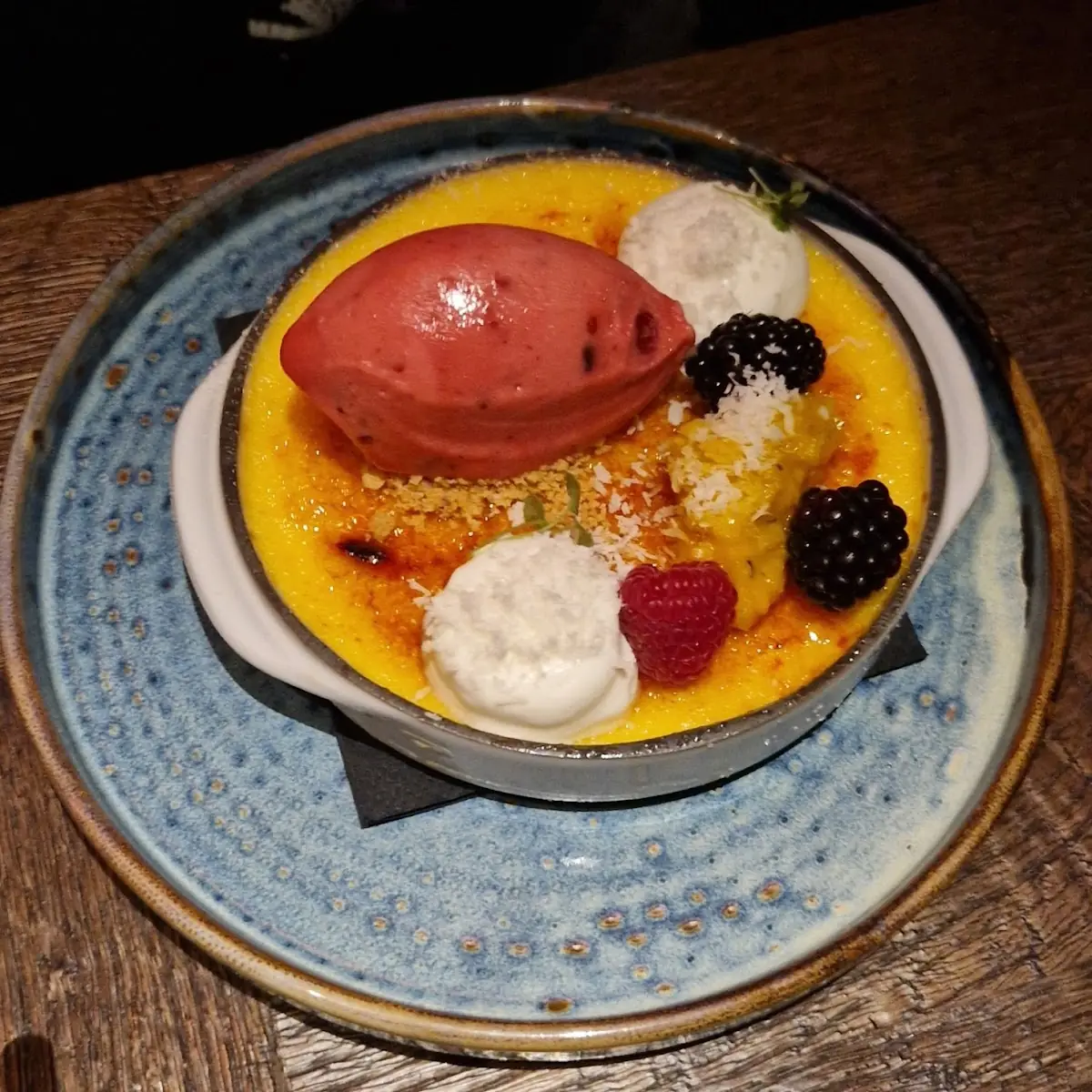 Mango Creme Brulee