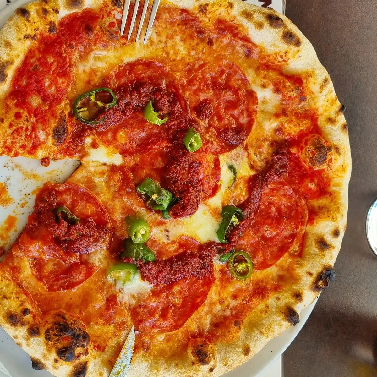 Pizza Diavola Mit Nudja