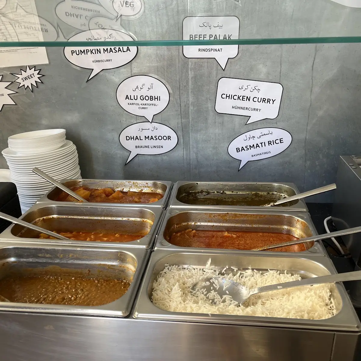 Große Currybox Veg Gemüsecurry Kartoffel-gemüse & Dhal