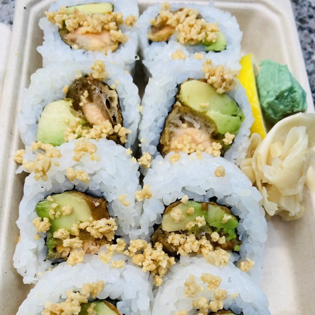 Peanut Veggie Tempura Uramaki