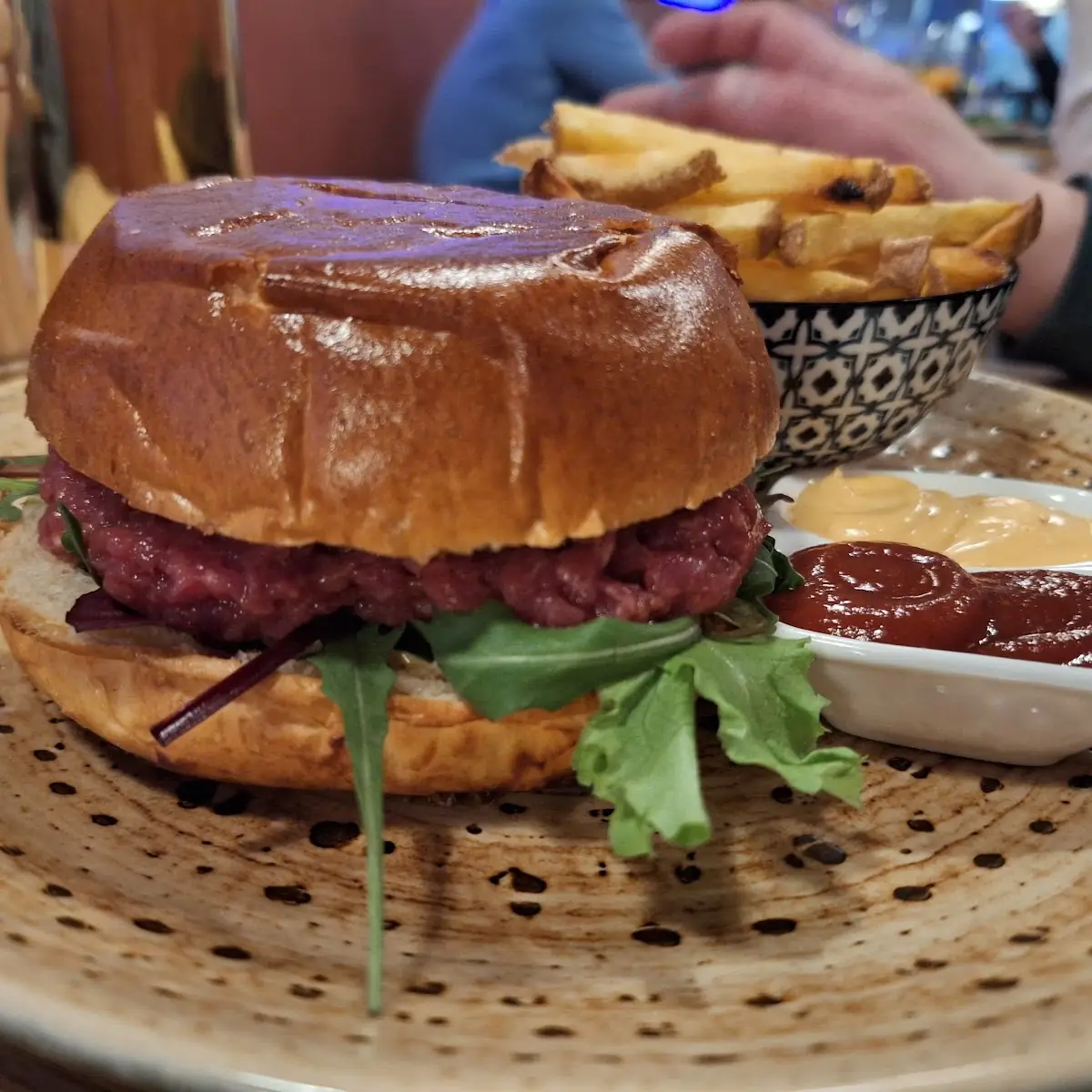 Beef Tartare Burger
