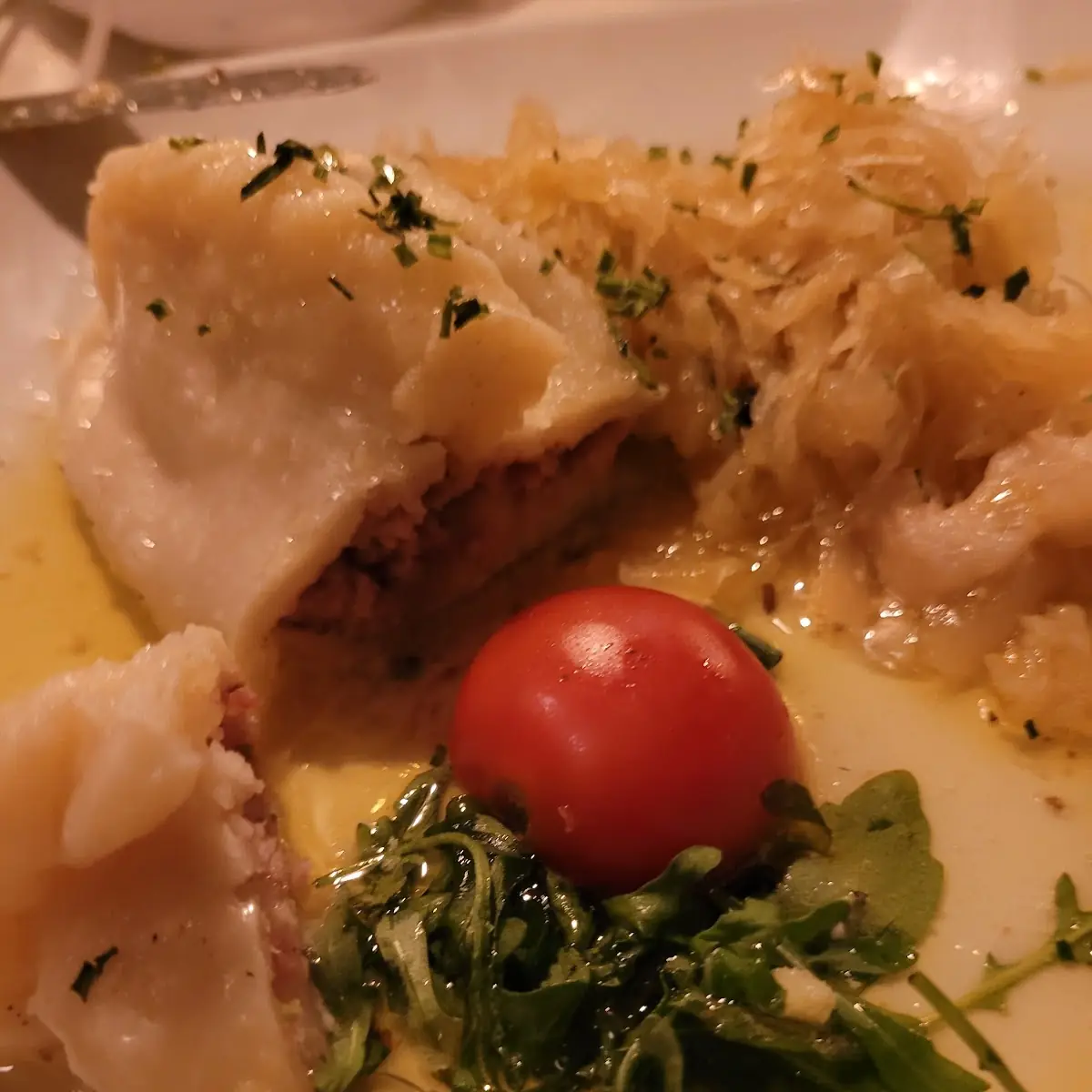 Fleischkrapfen Mit Sauerkraut