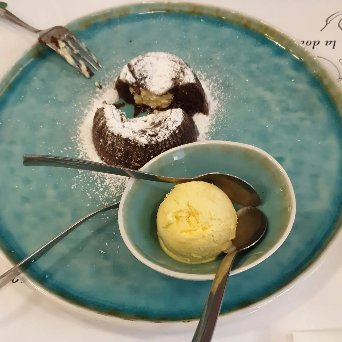 Coulant Con Helado de Vainilla