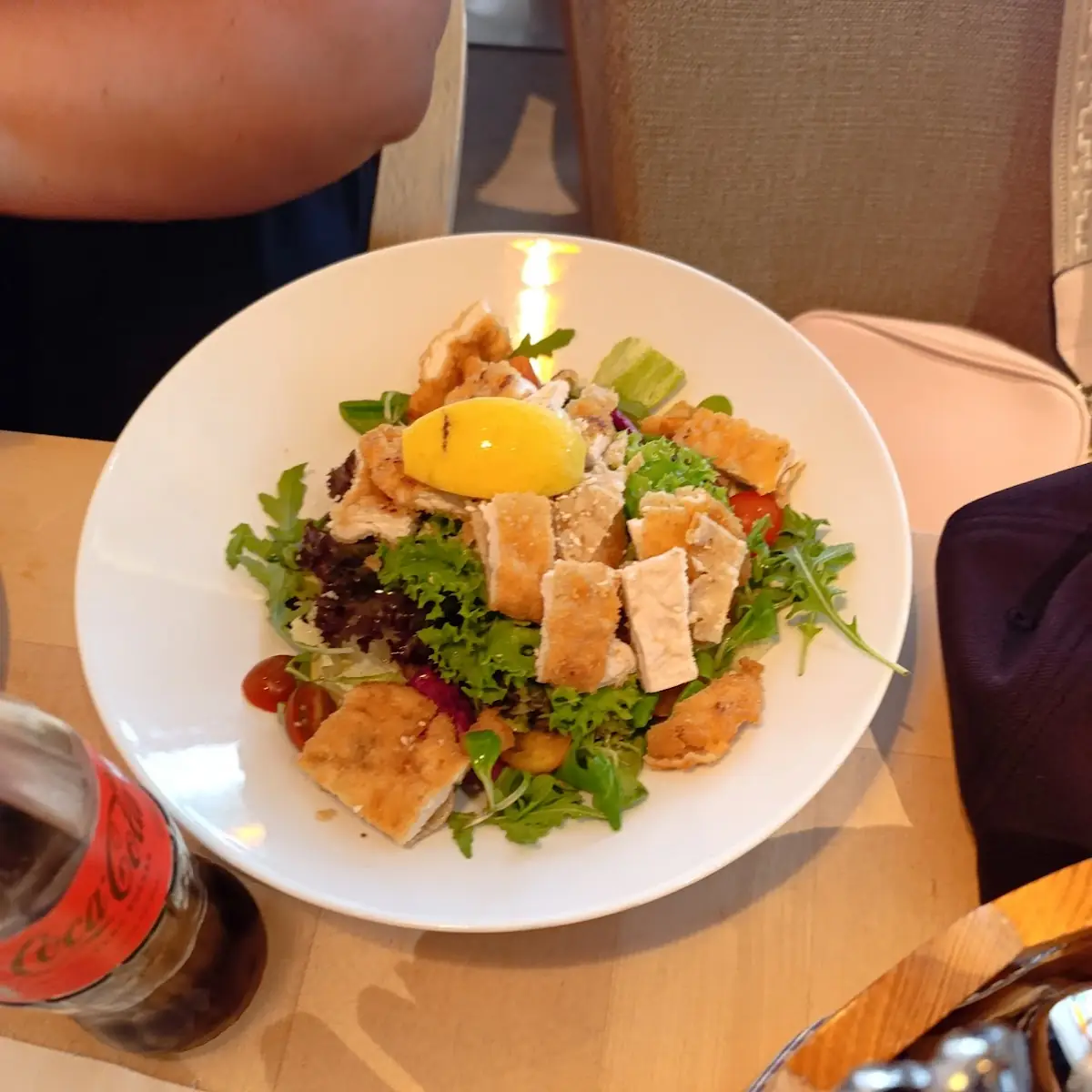 Salat Mit Gebackenen Hühnerstreifen