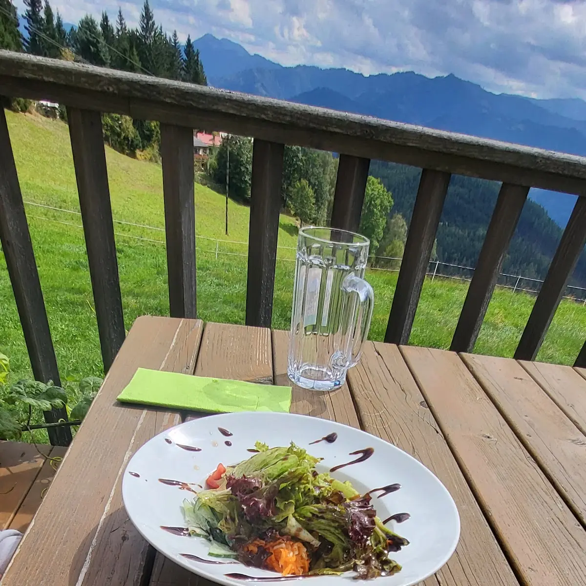 Hühnerbrust Gebacken Auf Blattsalat