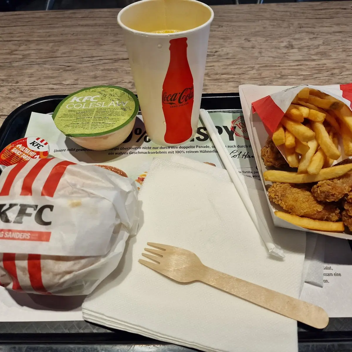 Zinger Burger Menü