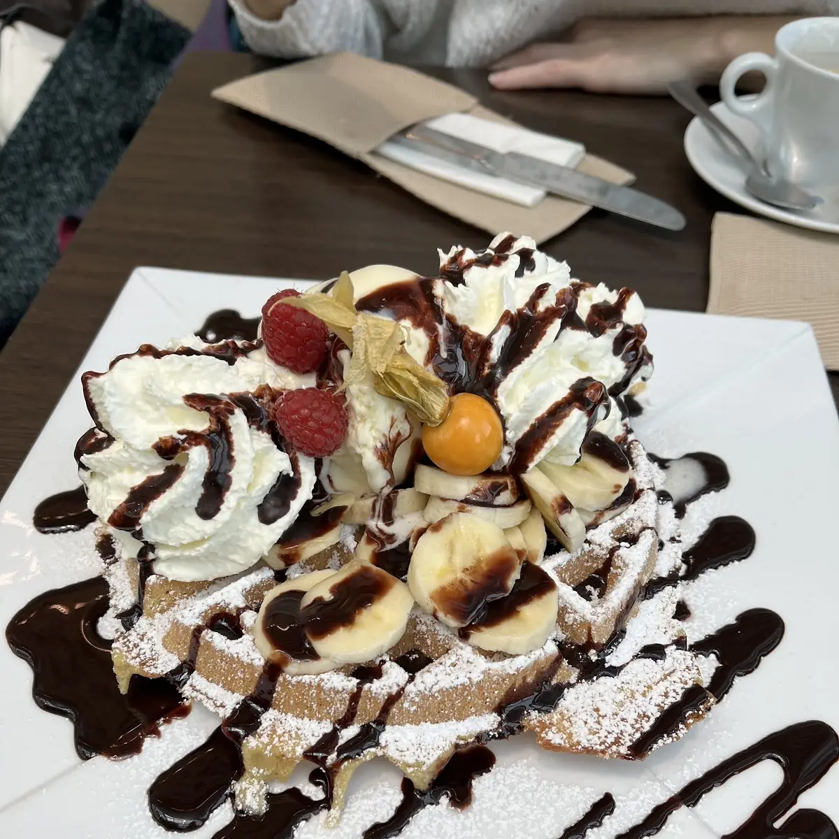 Waffel Mit Banane