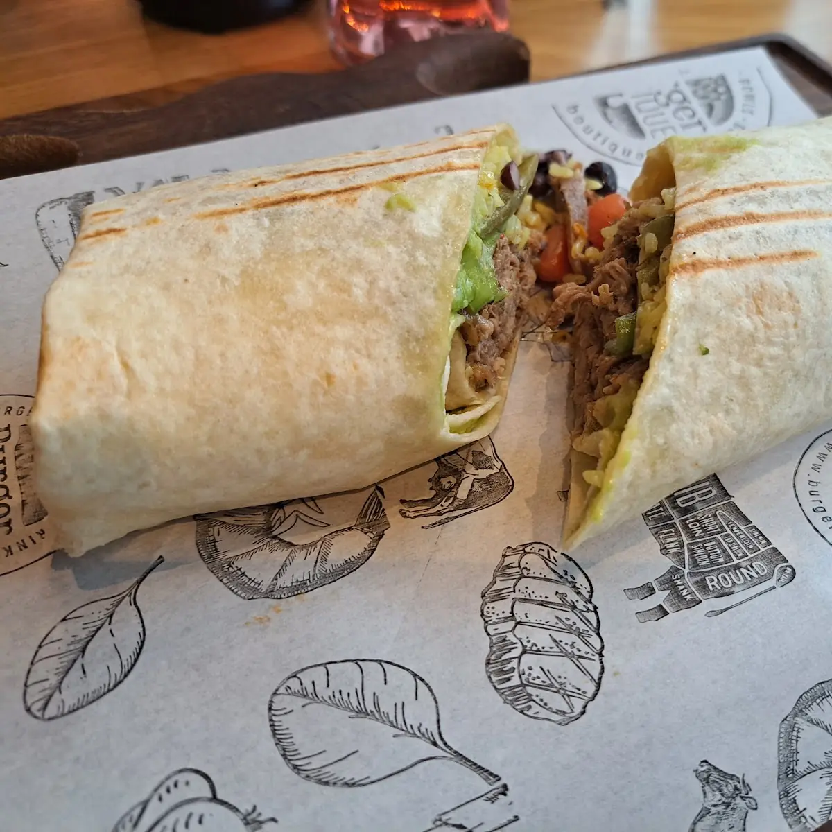 Pulled Beef Burrito