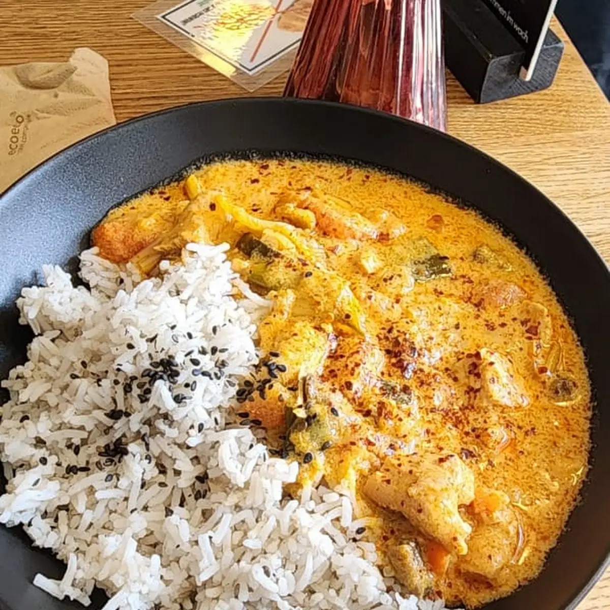 Red Curry Chicken with Rice