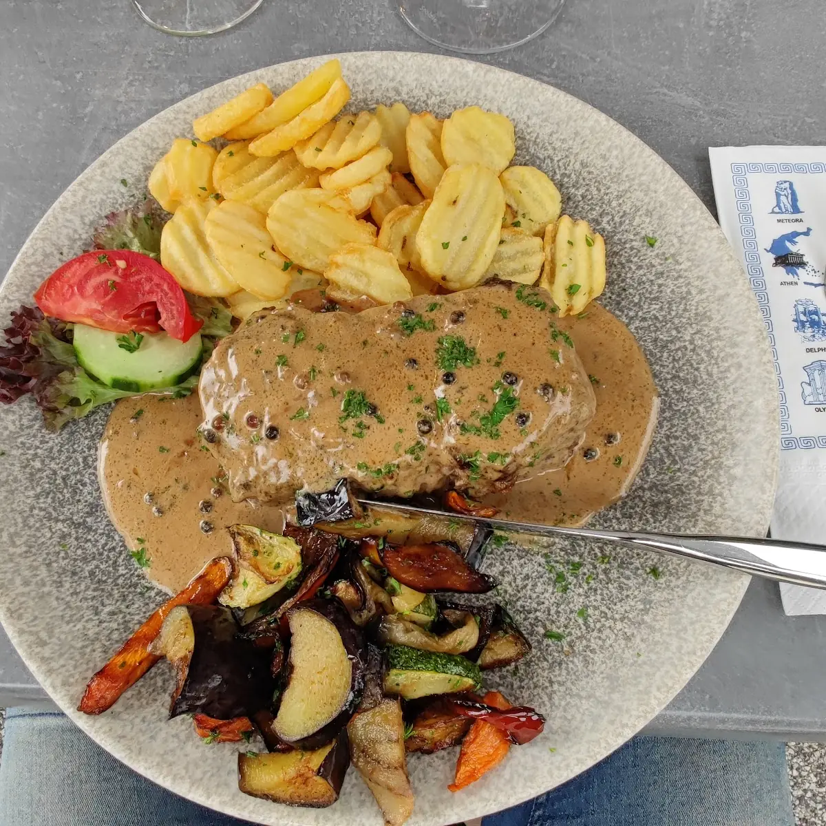 Rumpsteak Mit Pfeffersauce