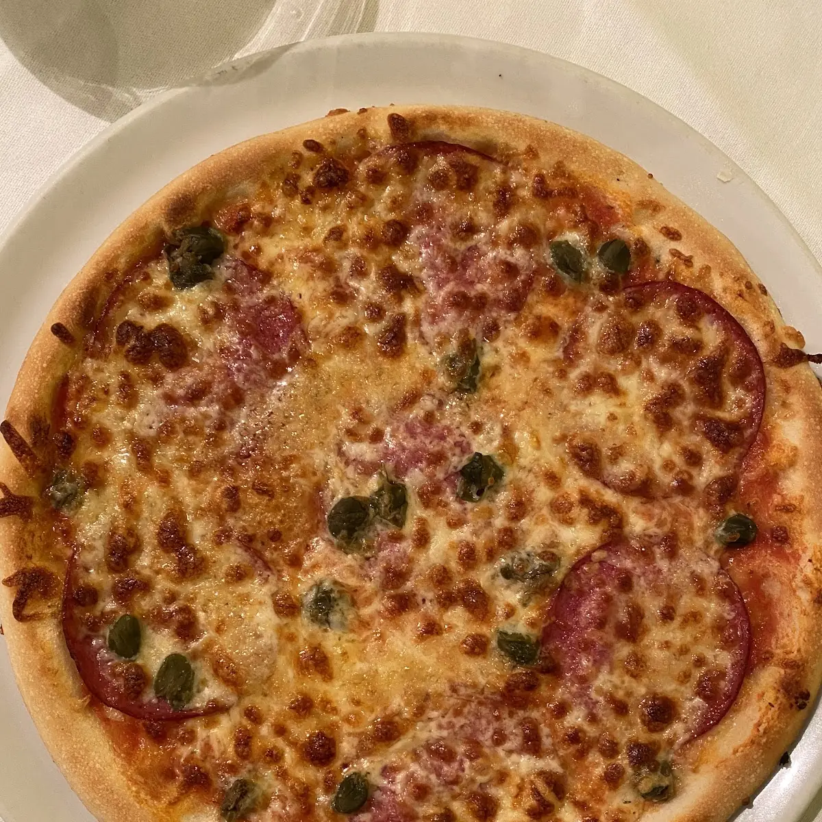 Pizza Salami Mit Kapern