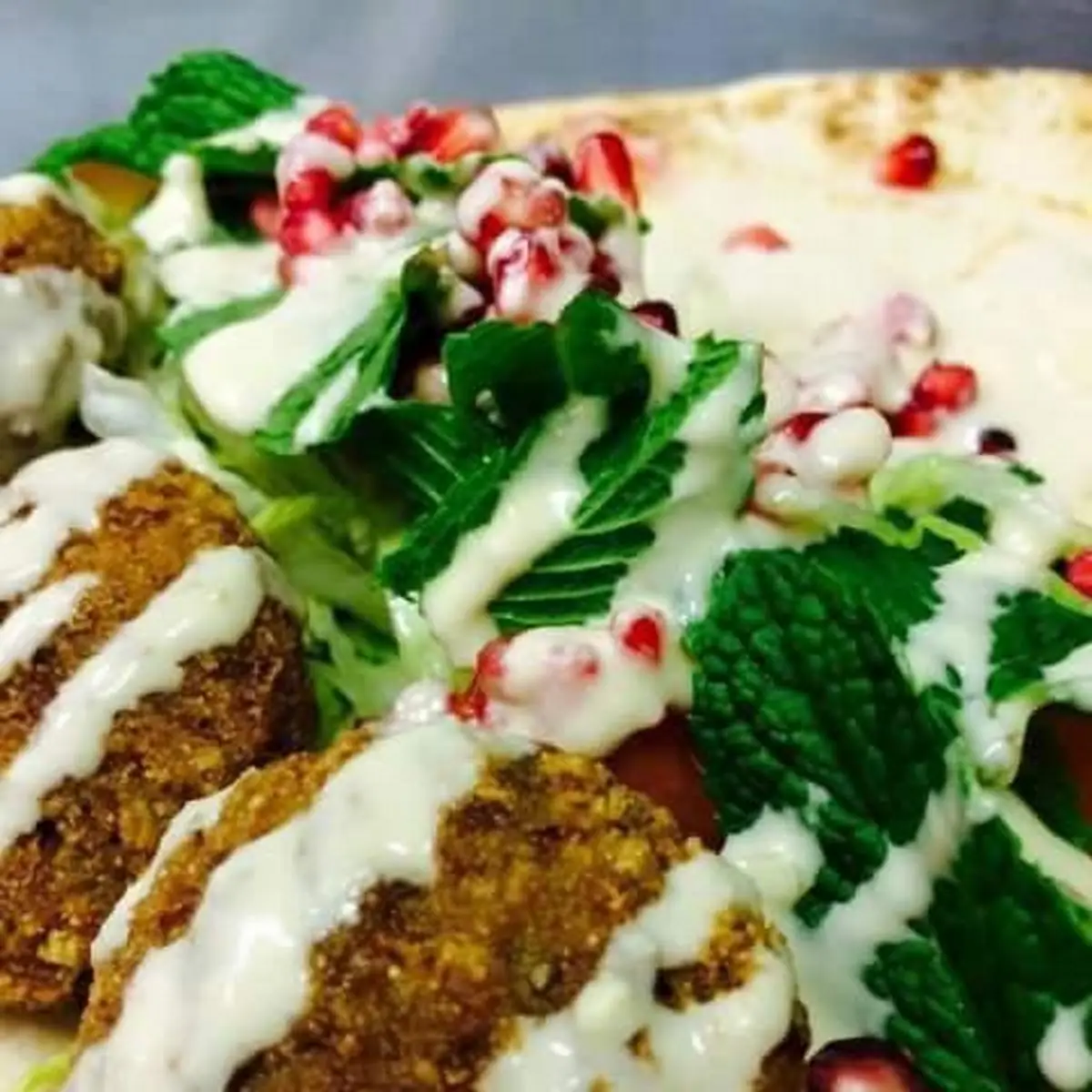 falafel wrap خبز صاج