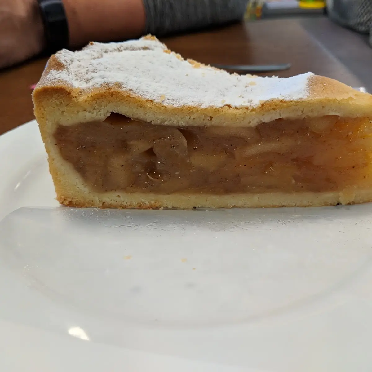 Gedeckter Apfelkuchen