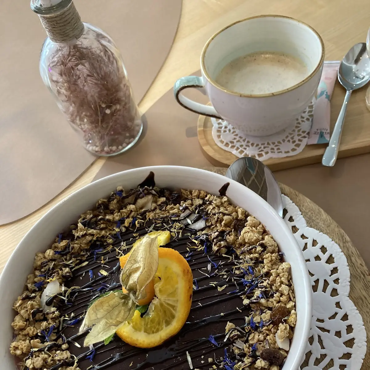 Bananen-himbeer-smootiebowl