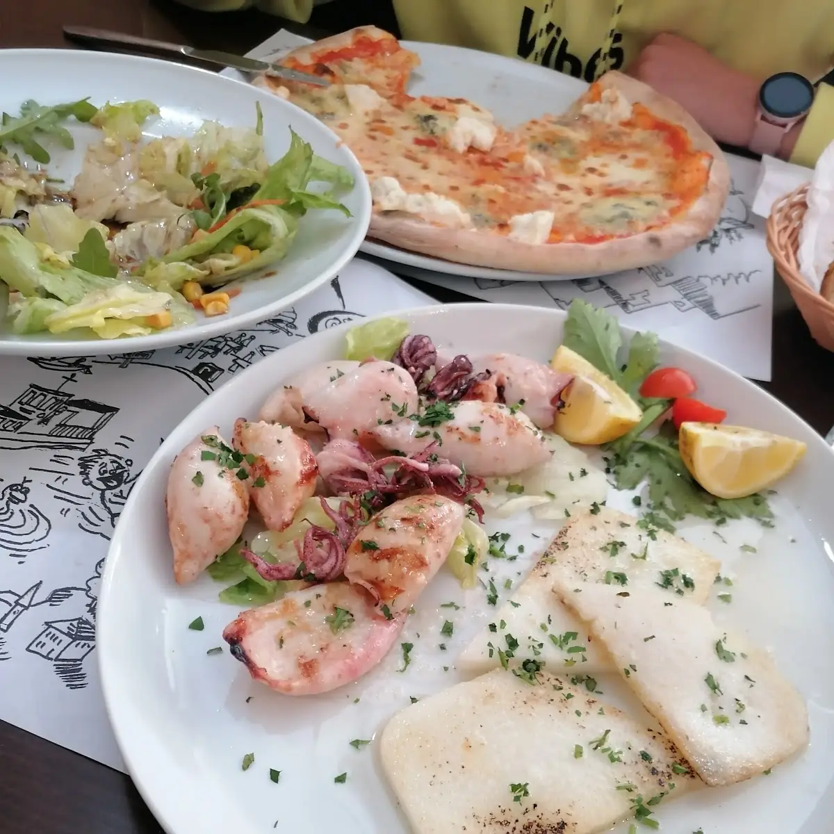 Calamari Und Polenta