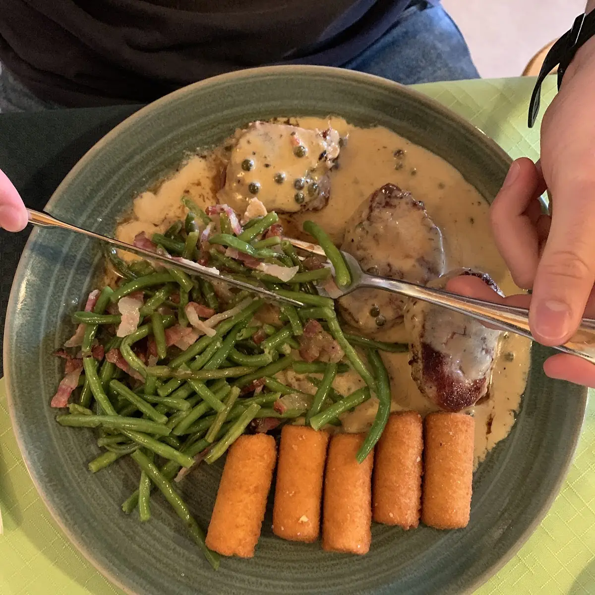 Schweinefilet Mit Pfeffersauce