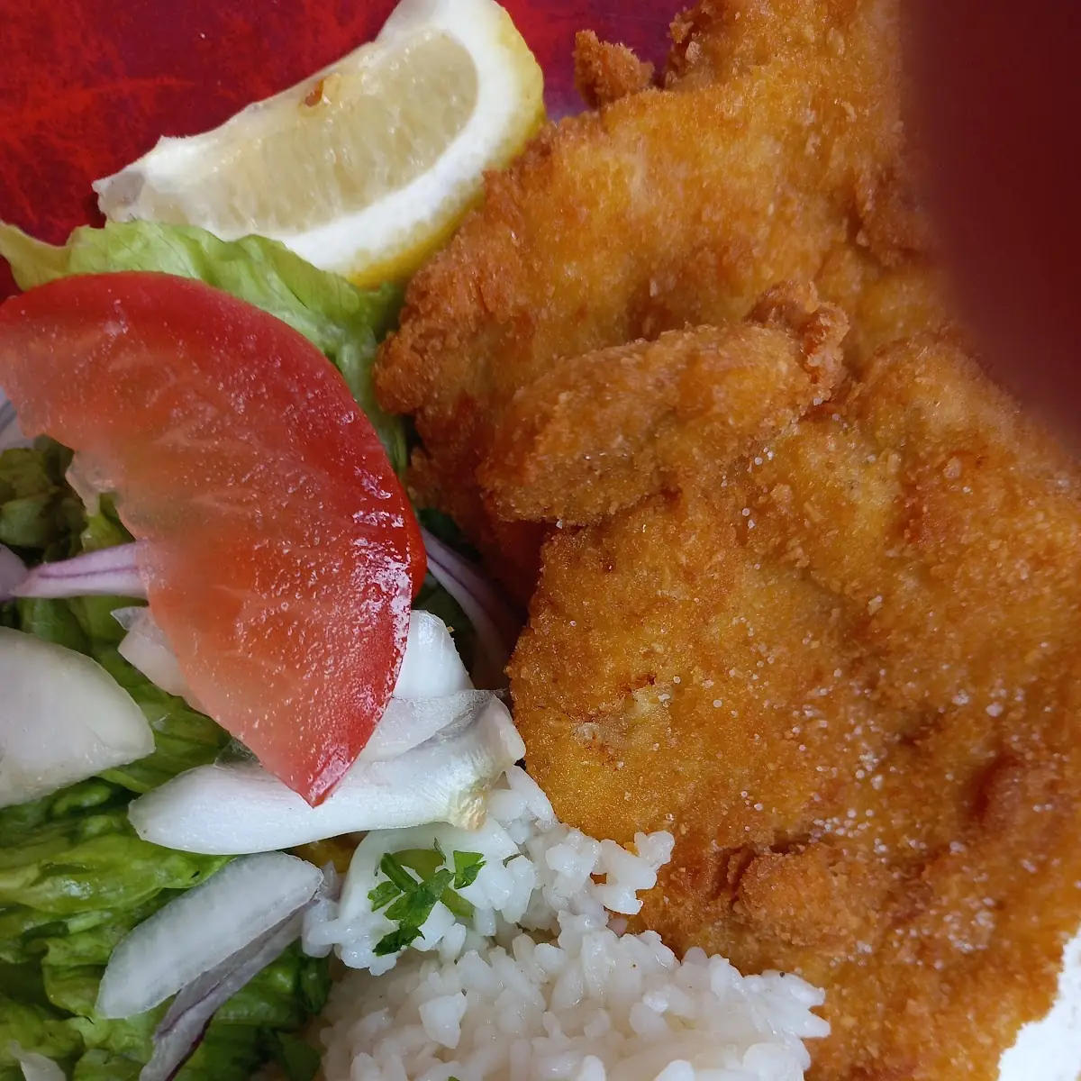 Tagesmenü Wienerschnitzl Mit Reis