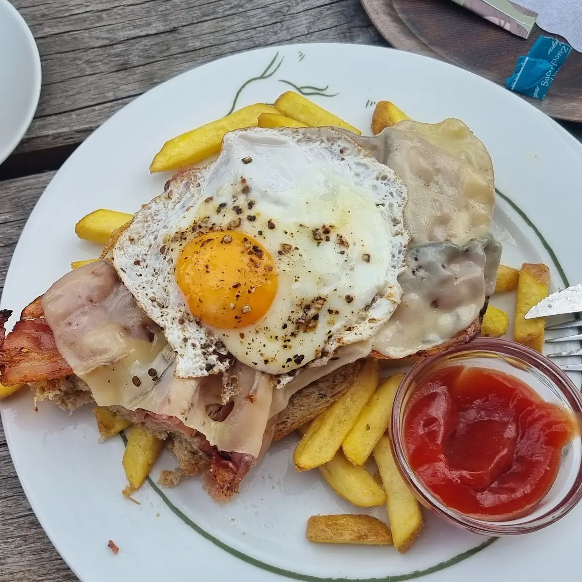Bauerntoast Mit Hüttenpommes